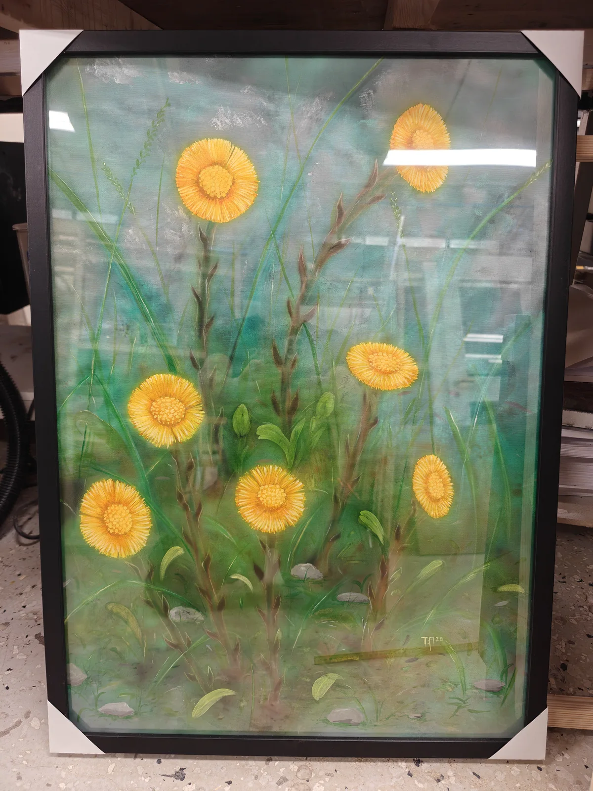 Akrylmålning Vår marknad av Tomas Andersson