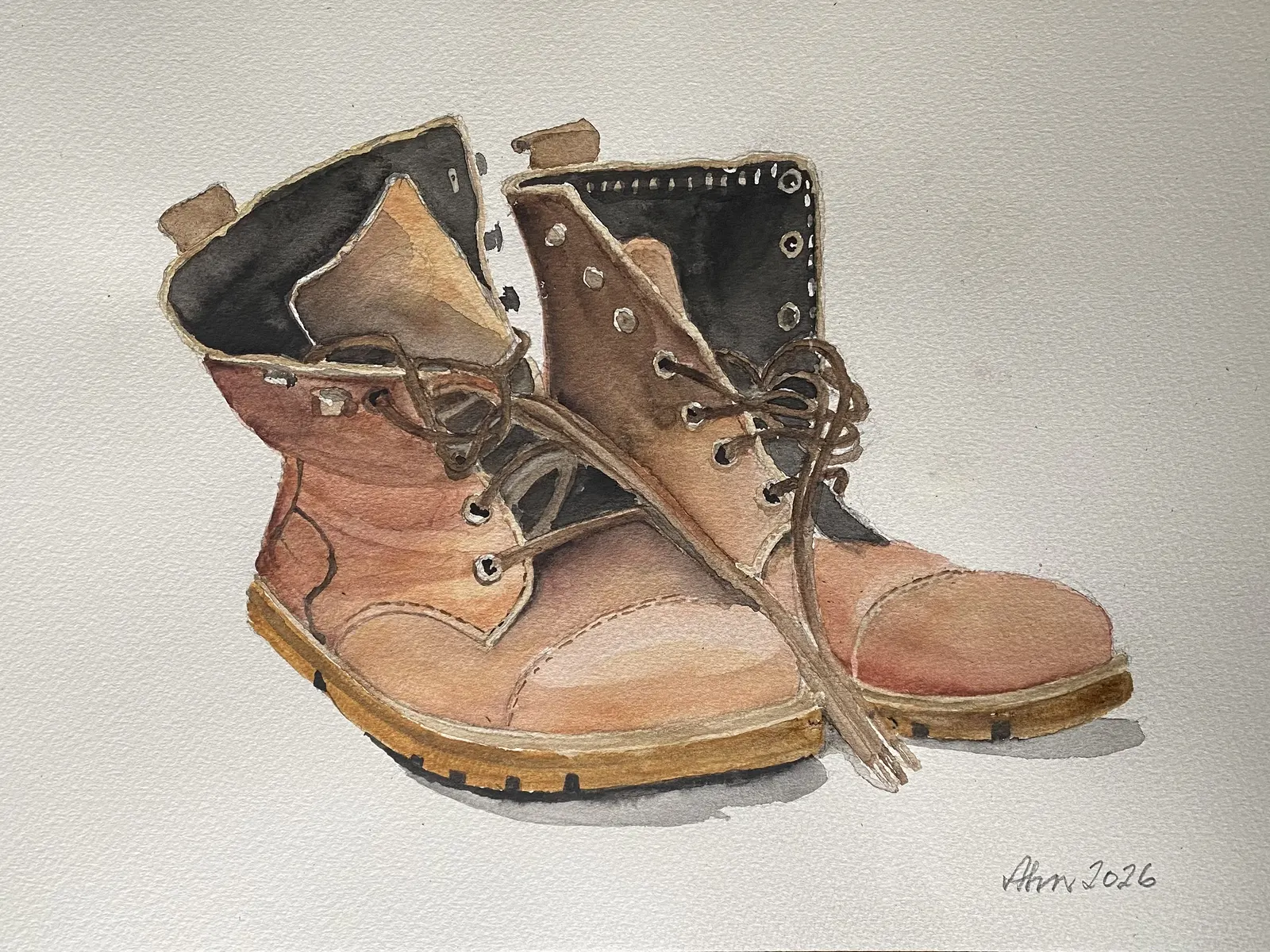 Akvarell Välanvända av Göran von Ahn