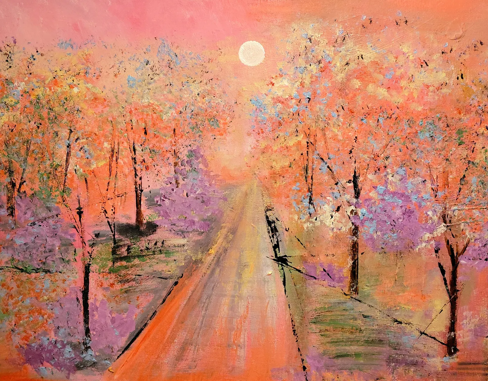 Akrylmålning Cherry  light av Jenny Gravestam