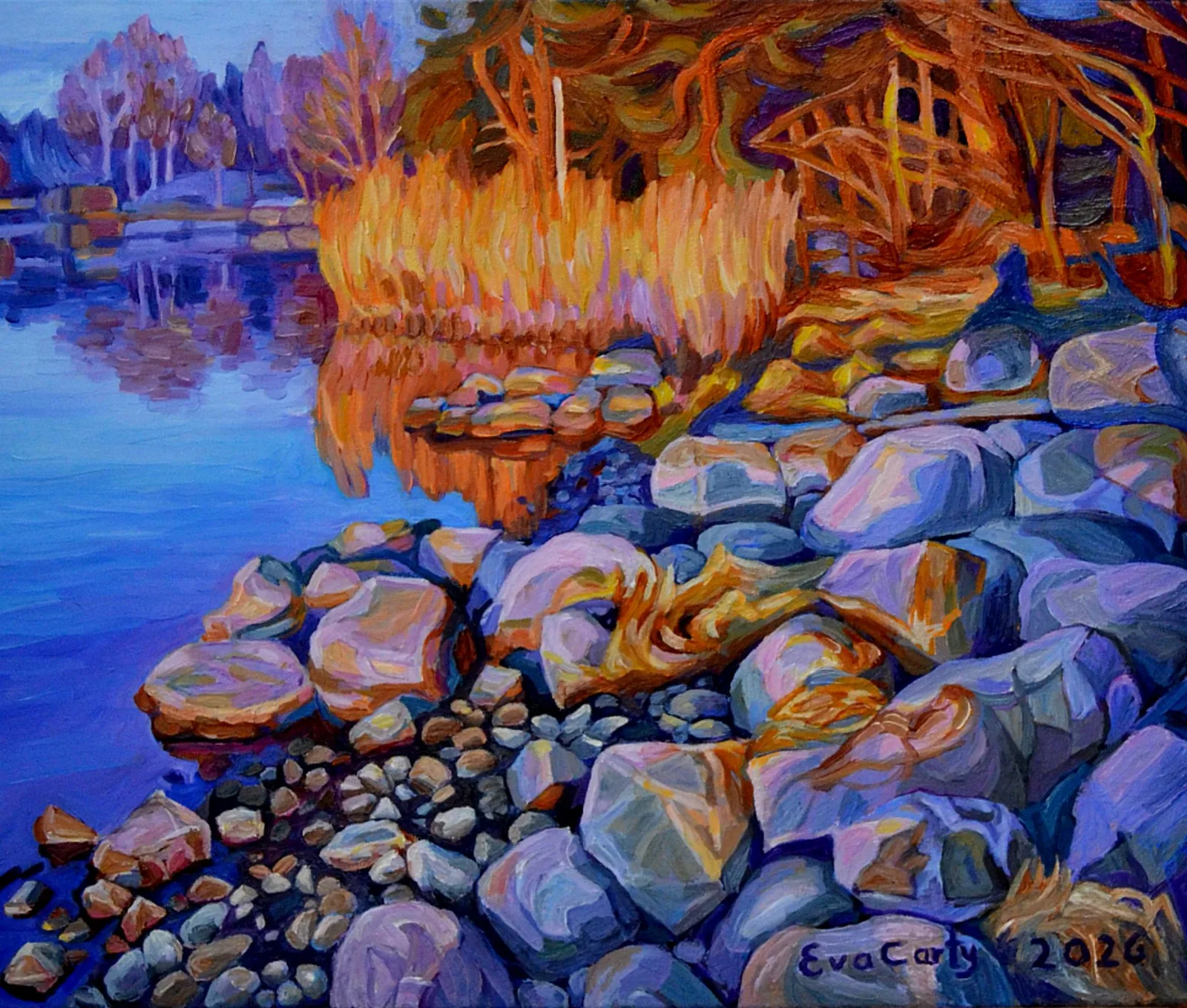 Oljemålning av Eva Carty