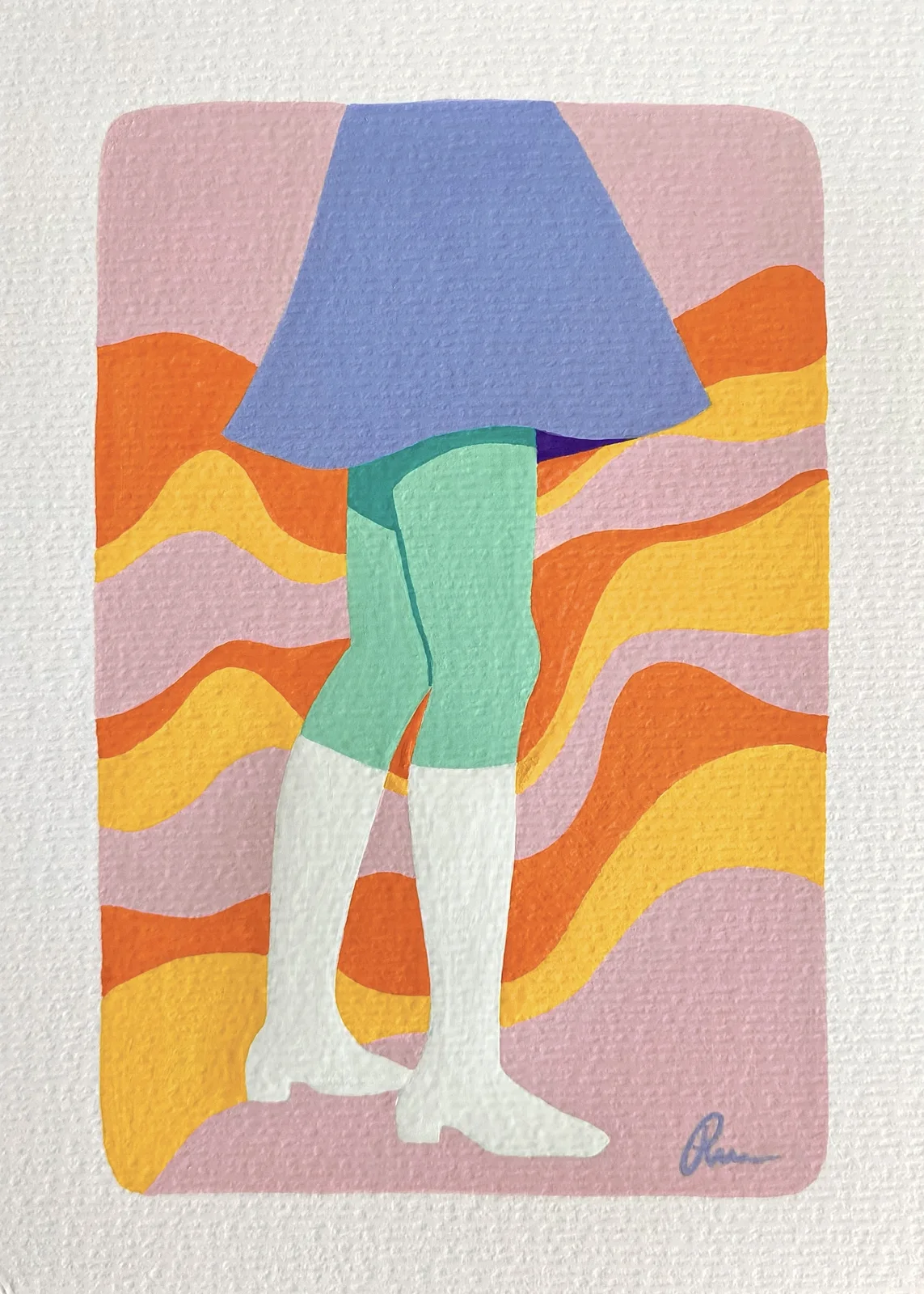 Akrylmålning av Rebecca Zhu Hansson