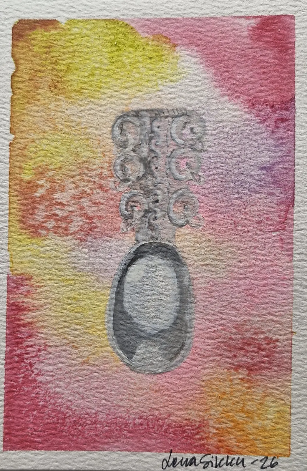 Akvarell Baste av Lena Sikku