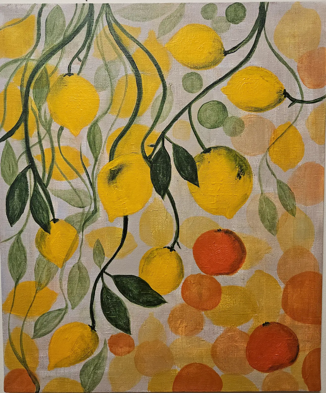 Akrylmålning Limone av Anna-Karin Tano