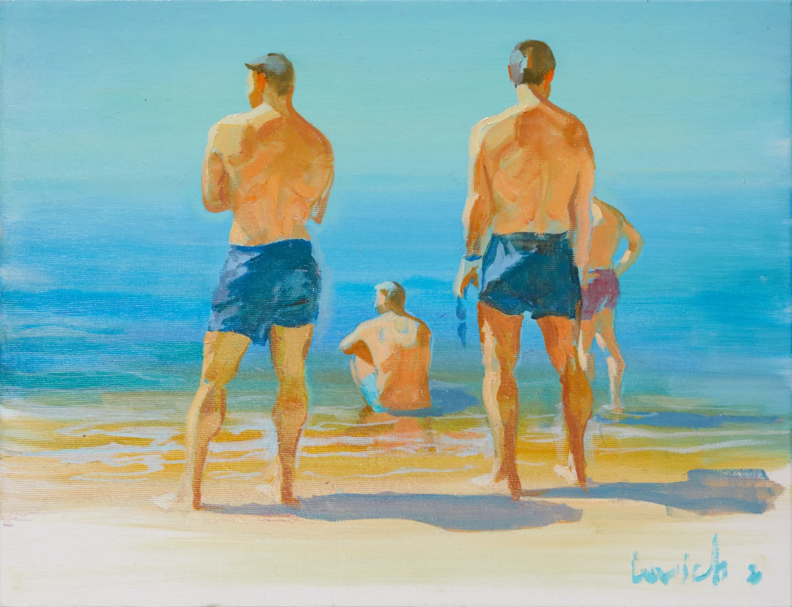 Oljemålning Summer Days av Alexander Levich