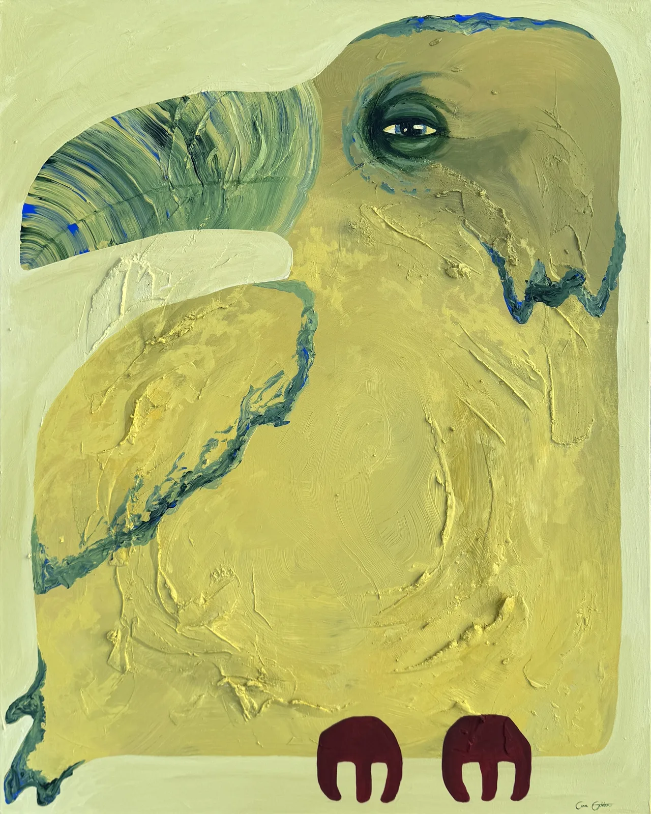 Akrylmålning Goja av Lova Gahlin