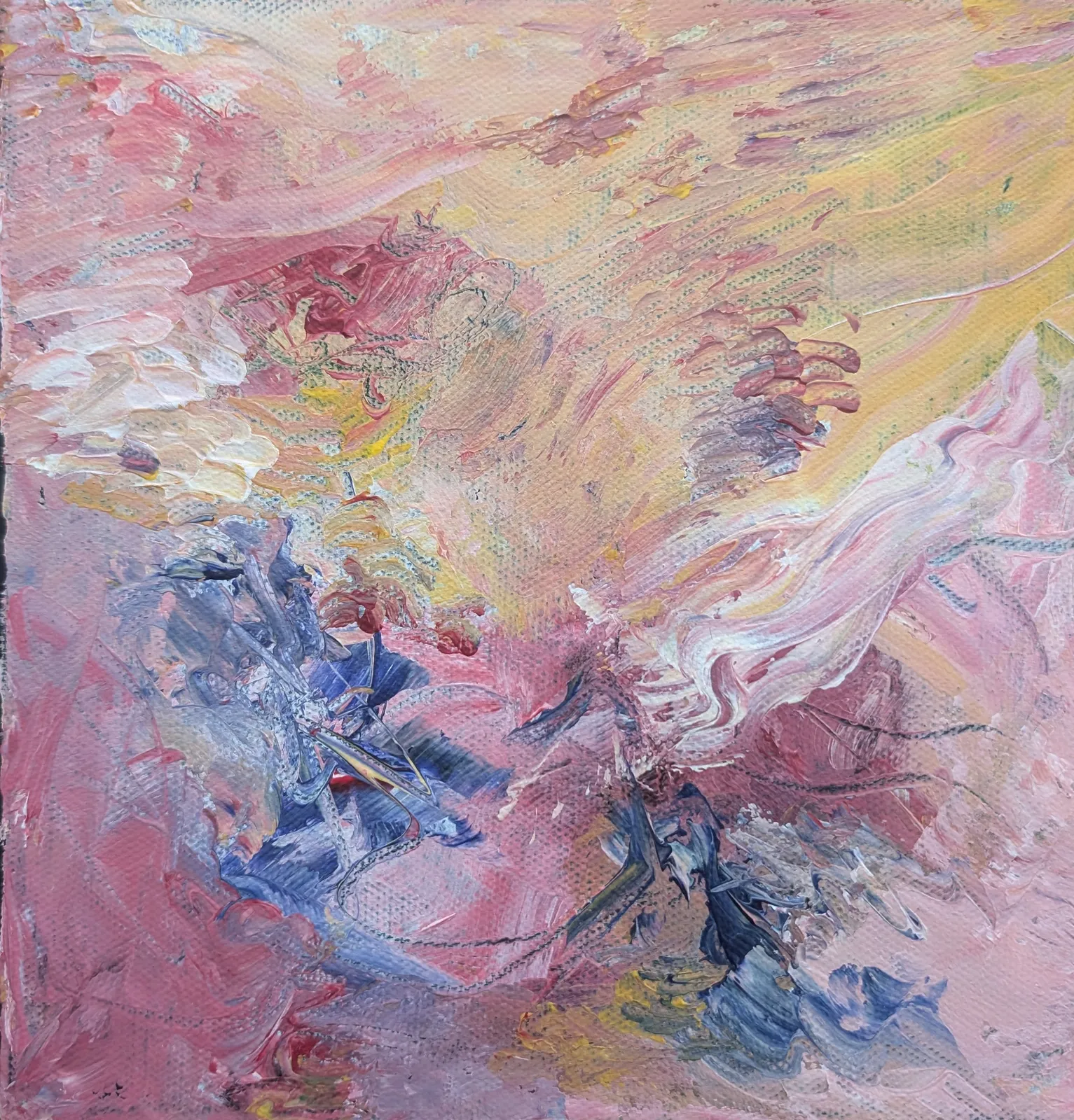 Akrylmålning Jag drömde mig bort av Kristina Paidar