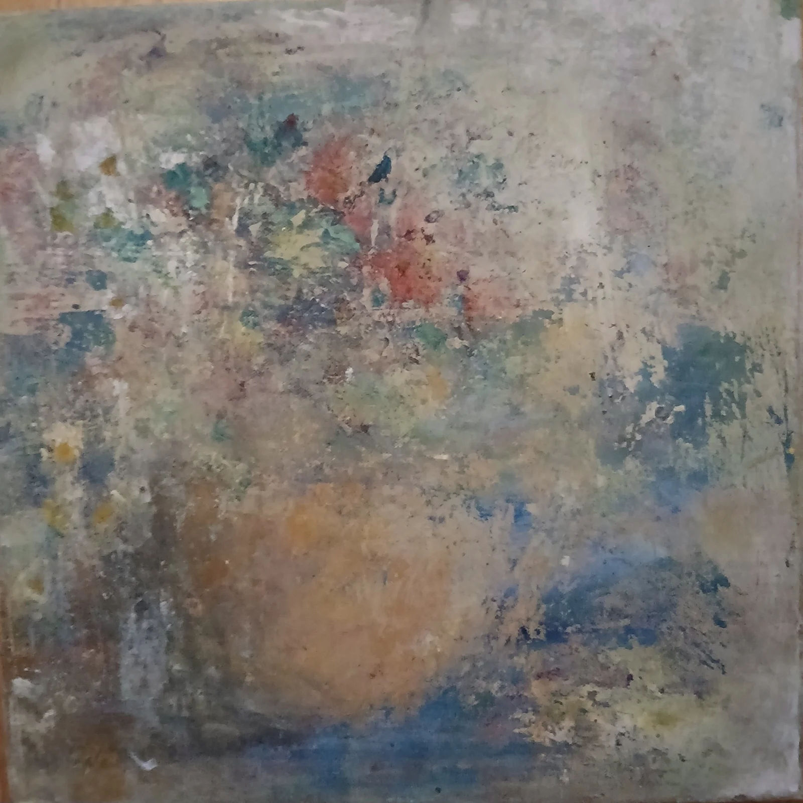 Akrylmålning "Morgongåva^ av Linda Maria