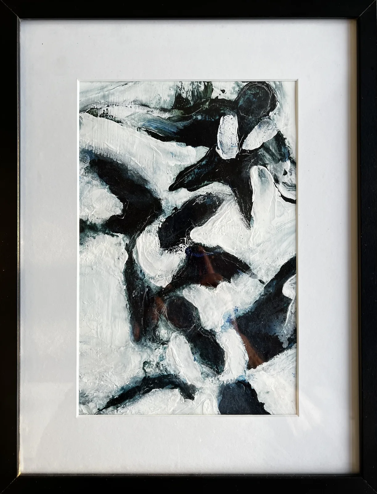 Akrylmålning Skata 42 Titel: Gränslös av Tom Kvém