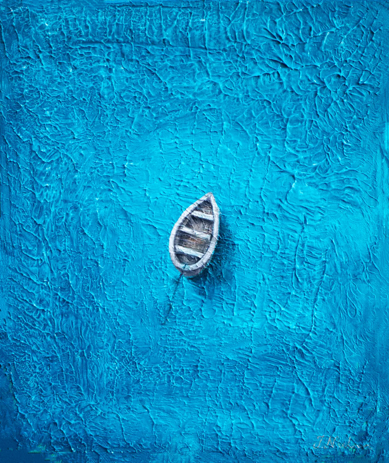 Akrylmålning Drifting av Jenny Nielsen