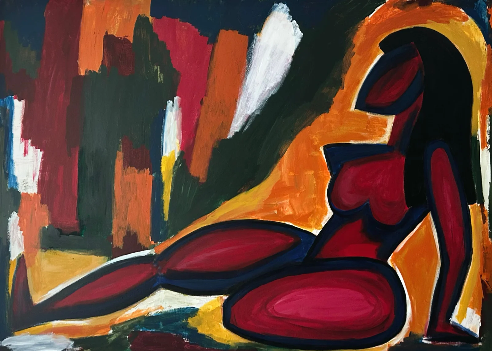 Akrylmålning ALL OF ME av Selma Dedić