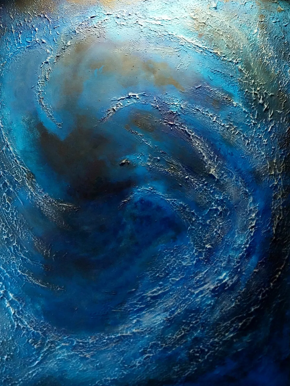 Akrylmålning Waves av Åsa Forslund