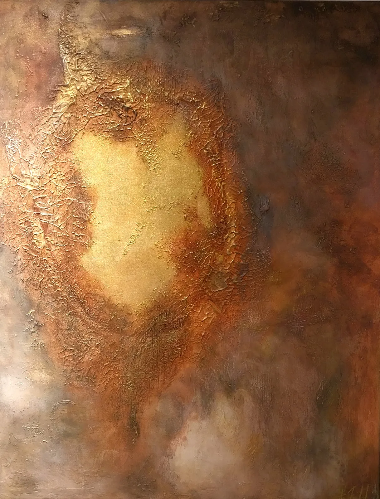 Akrylmålning Speculum Mundi av Åsa Forslund