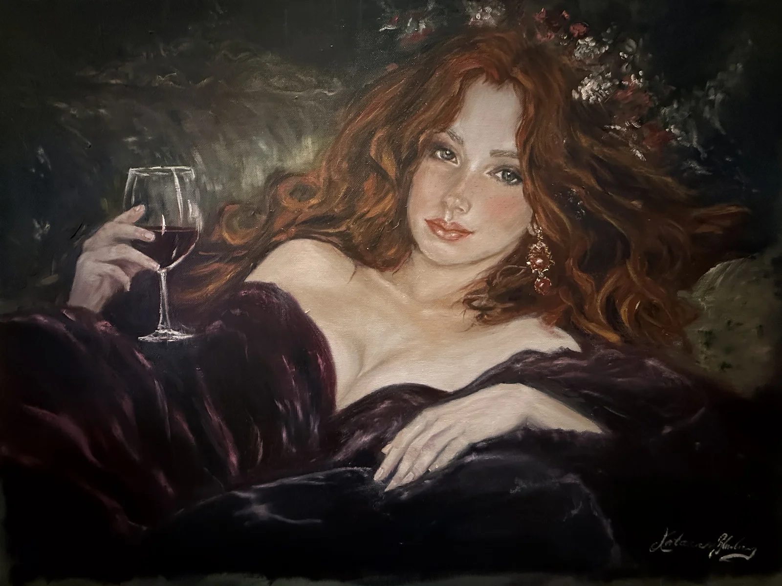 Oljemålning Bara vara av Katarina Blomberg