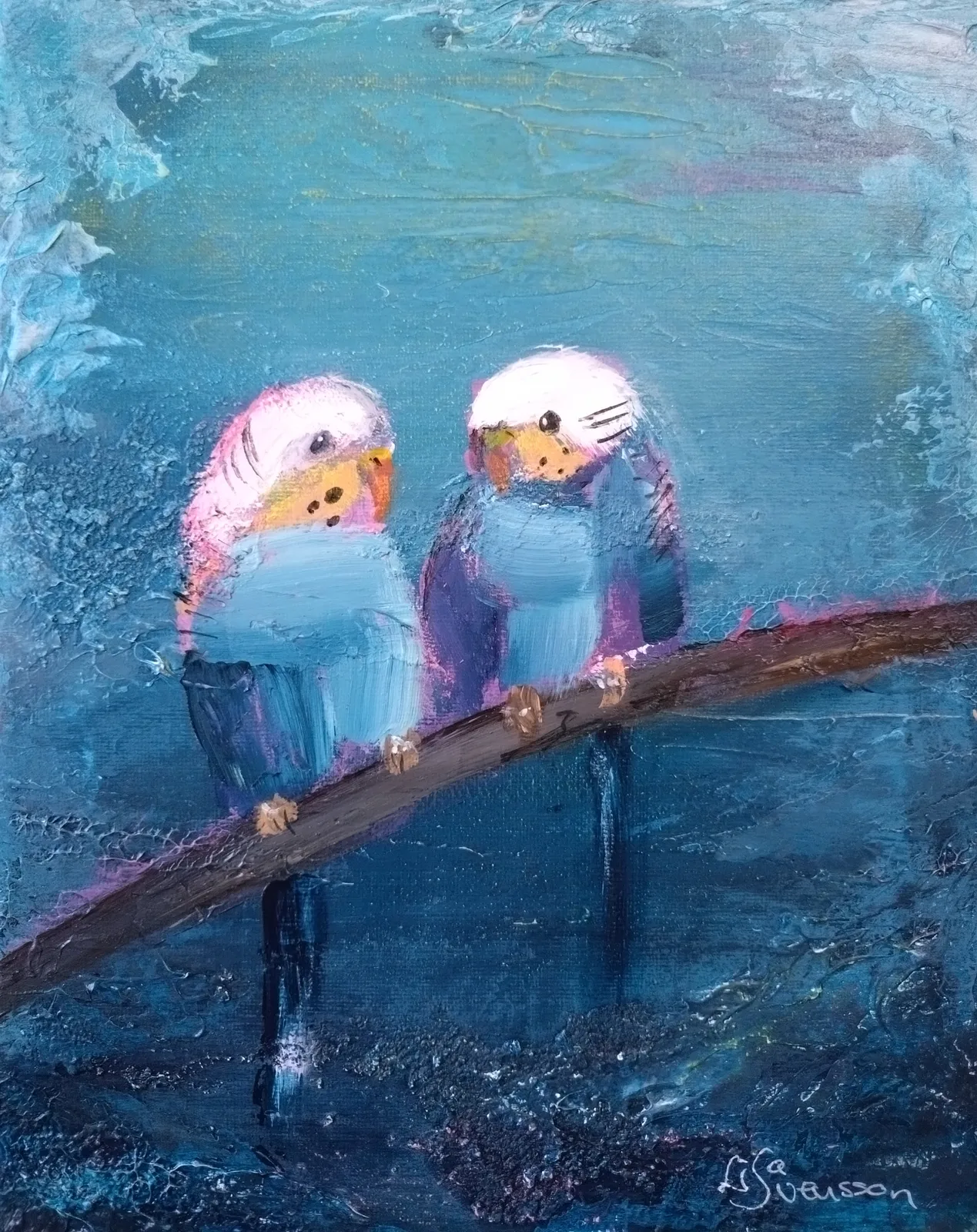 "Budgies" av Lisa Svensson