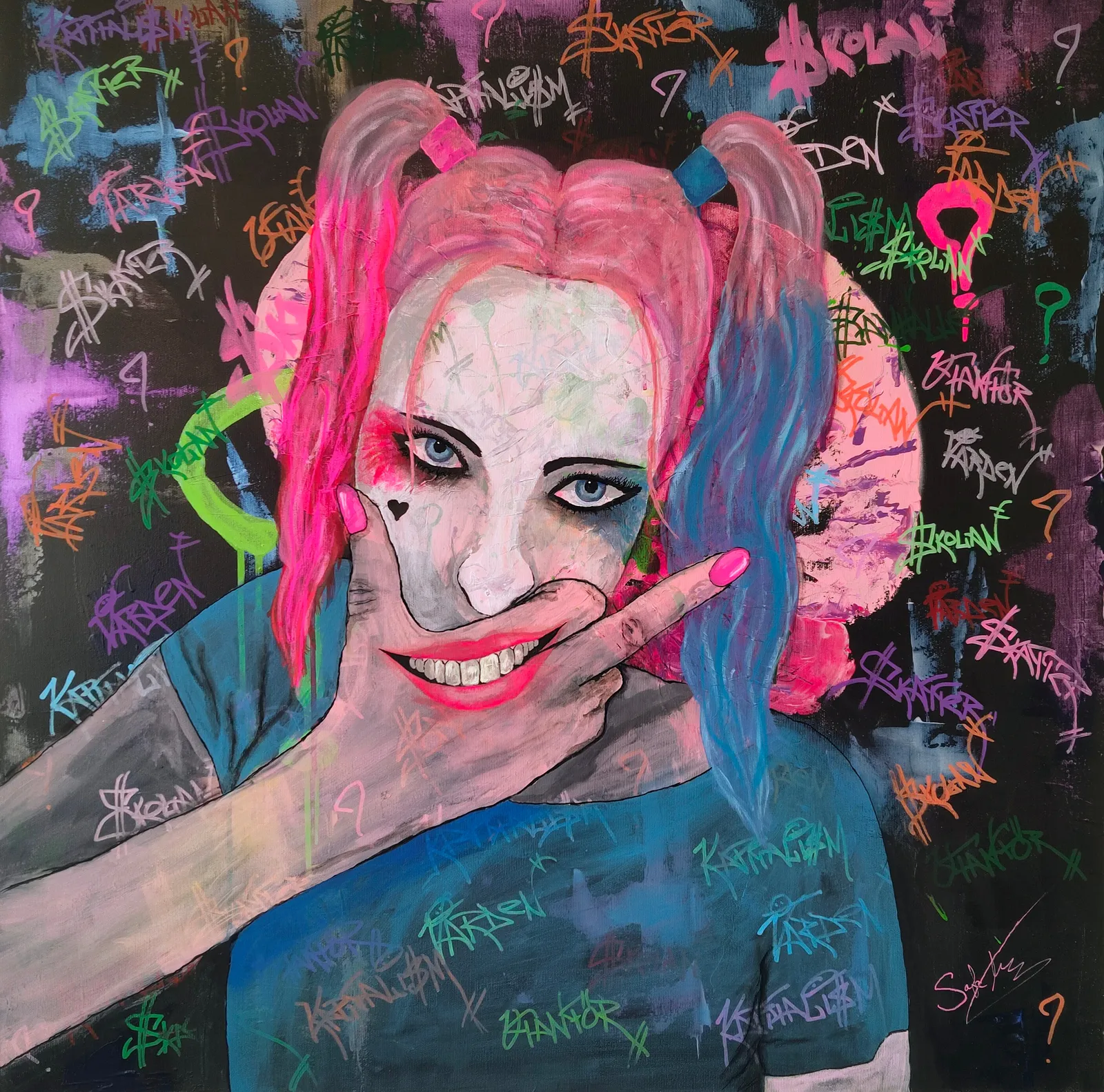 Akrylmålning Välfärden av Sofia Toborg