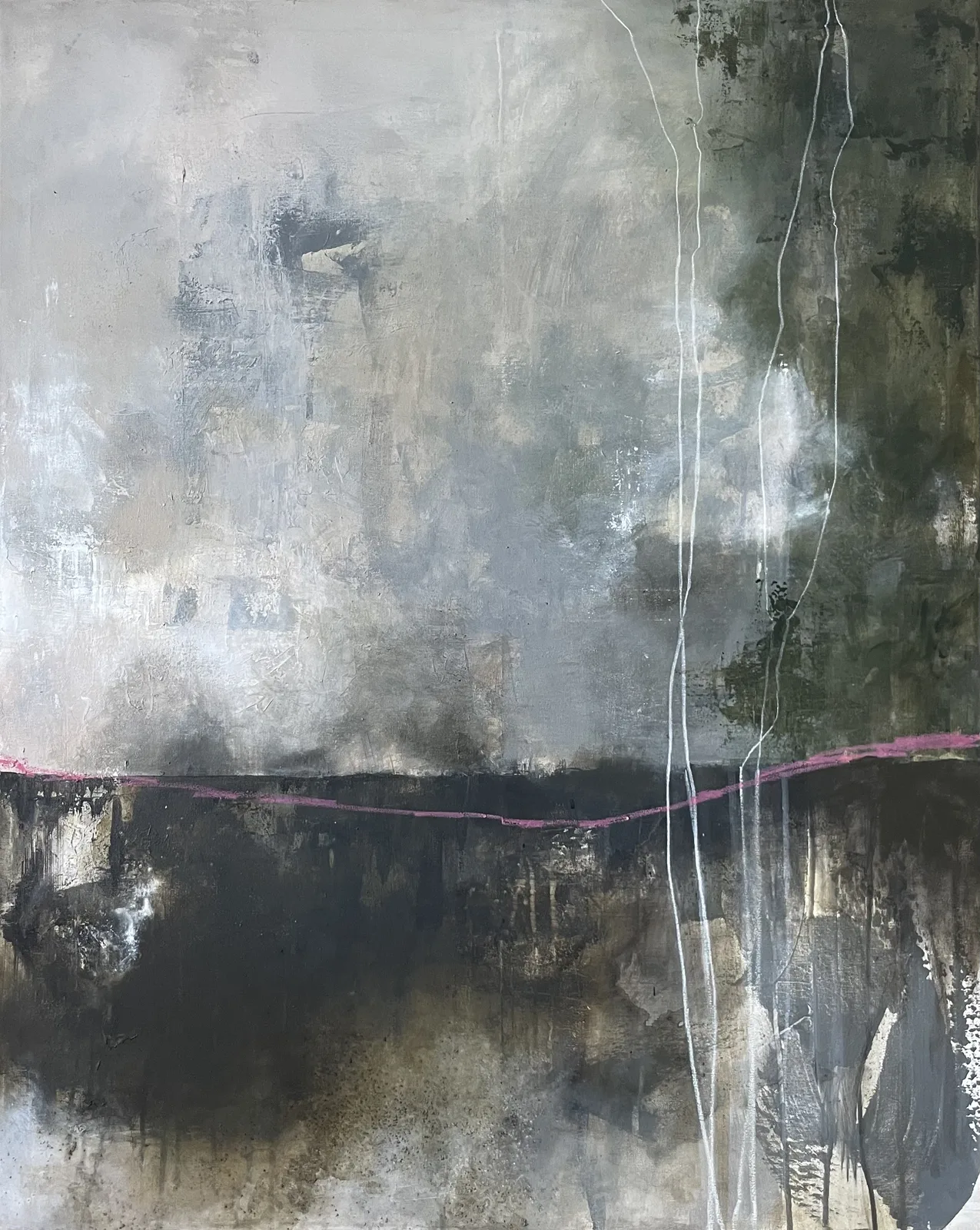 Akrylmålning Spruce av Johanna Hallberg