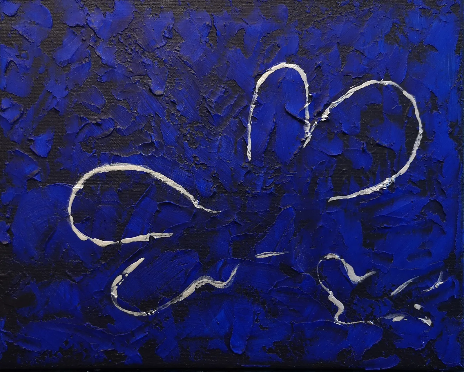 Akrylmålning Fjäril på blomma av Annica Alvesdotter Lundgren