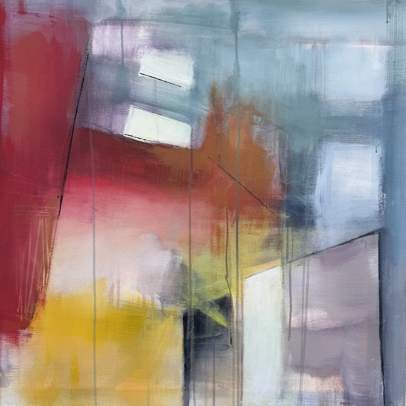 Akrylmålning Utan titel av Catharina Bauer