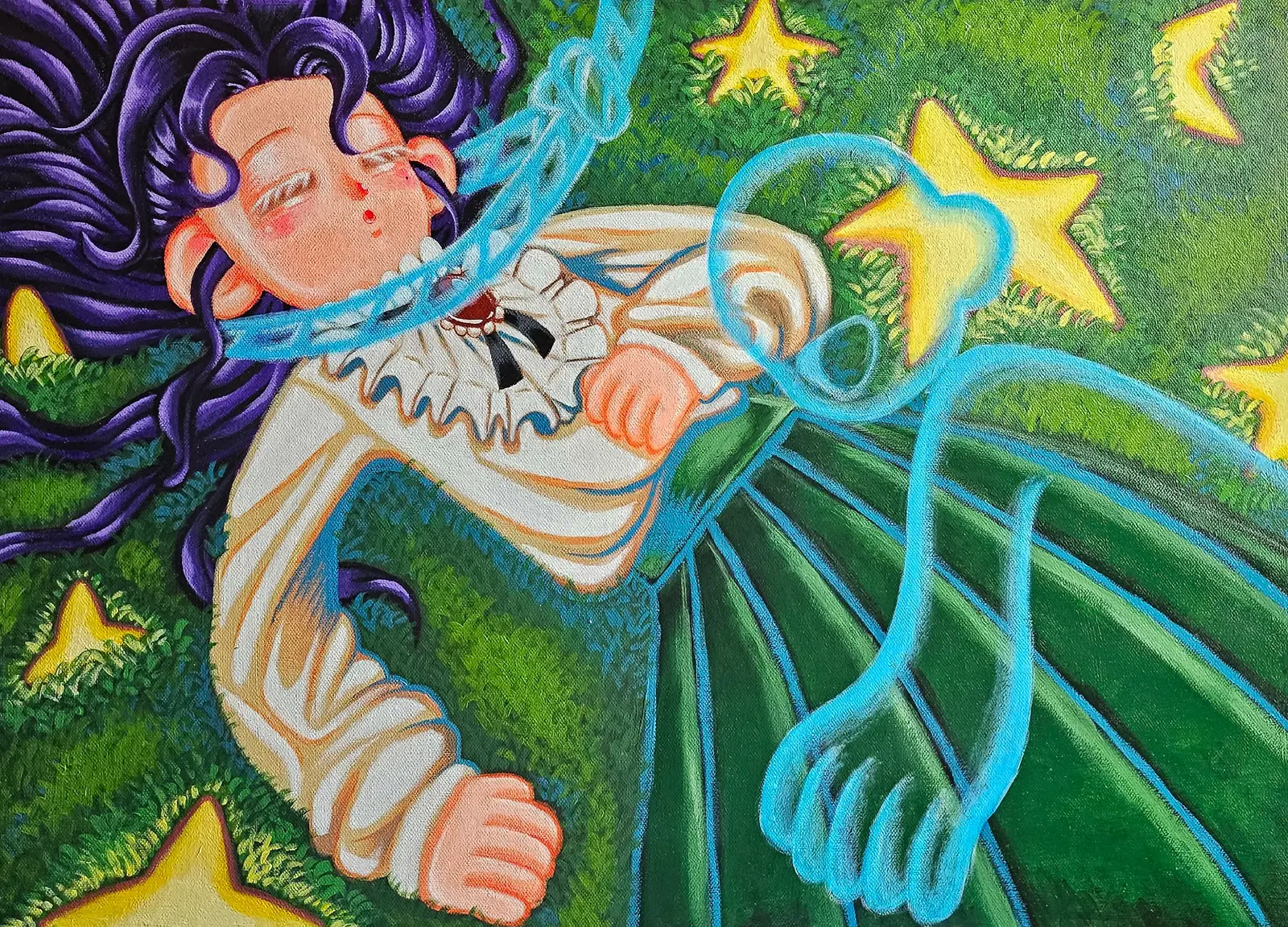 Akrylmålning Sadness av Fonmueang