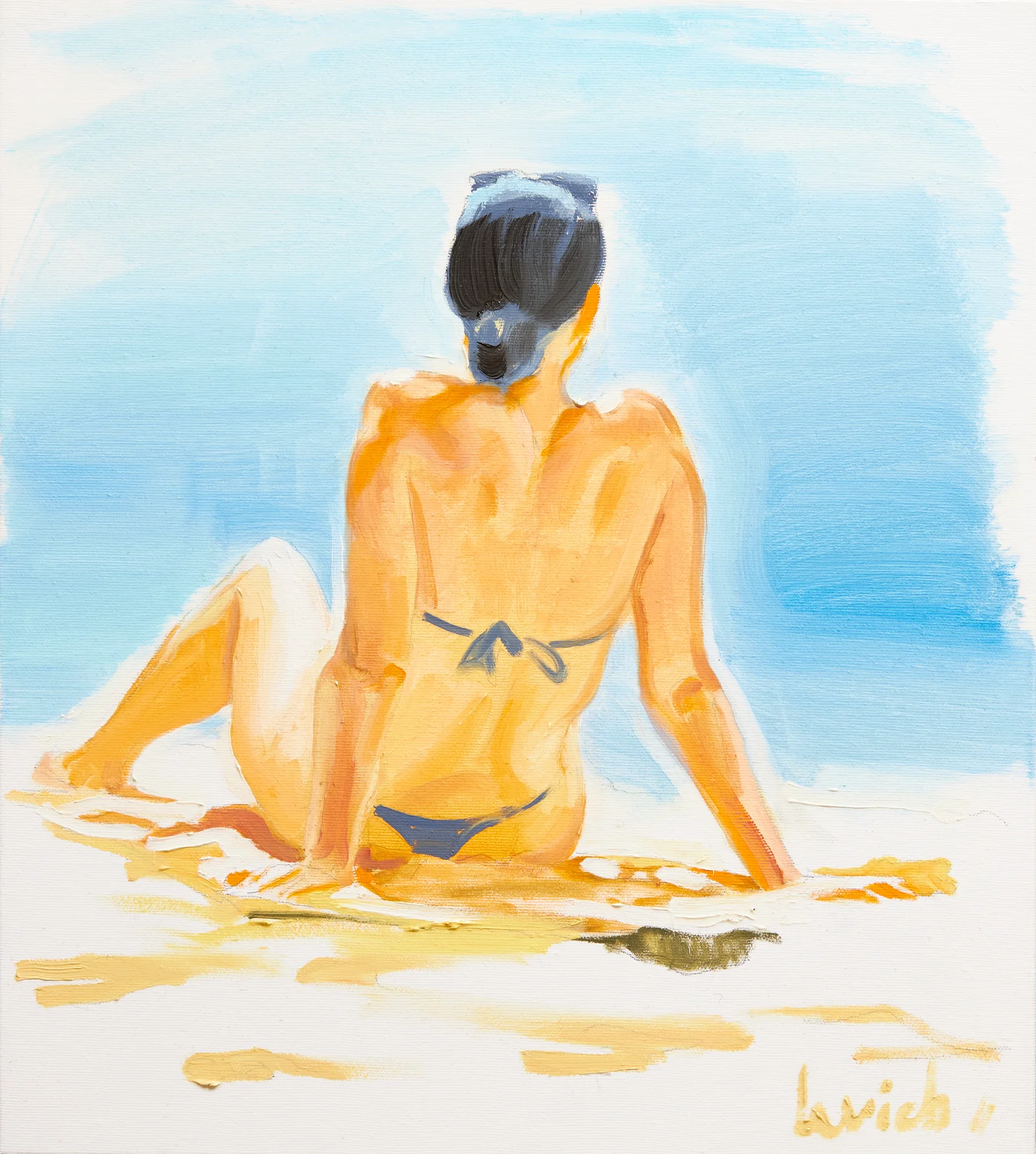 Oljemålning Rachil av Alexander Levich