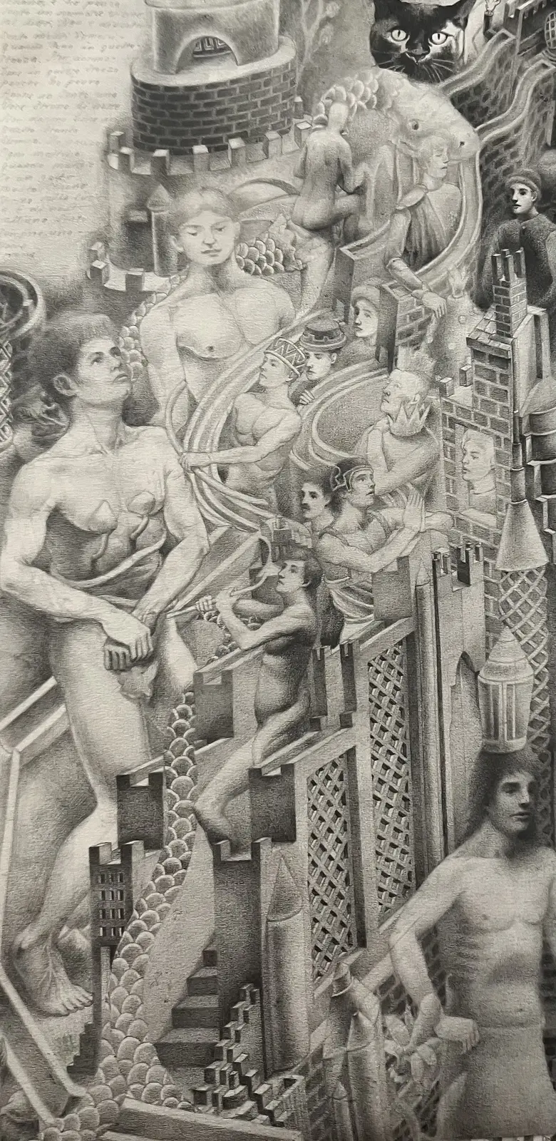 Fantasifull teckning av Frode Vaerum Rönngren