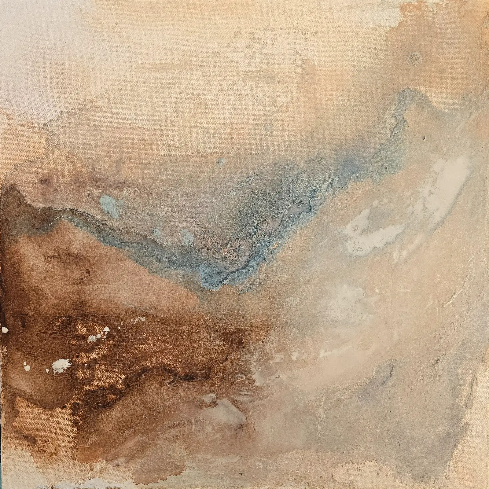 Akrylmålning Dust of Stillness av Lina Ekstrand