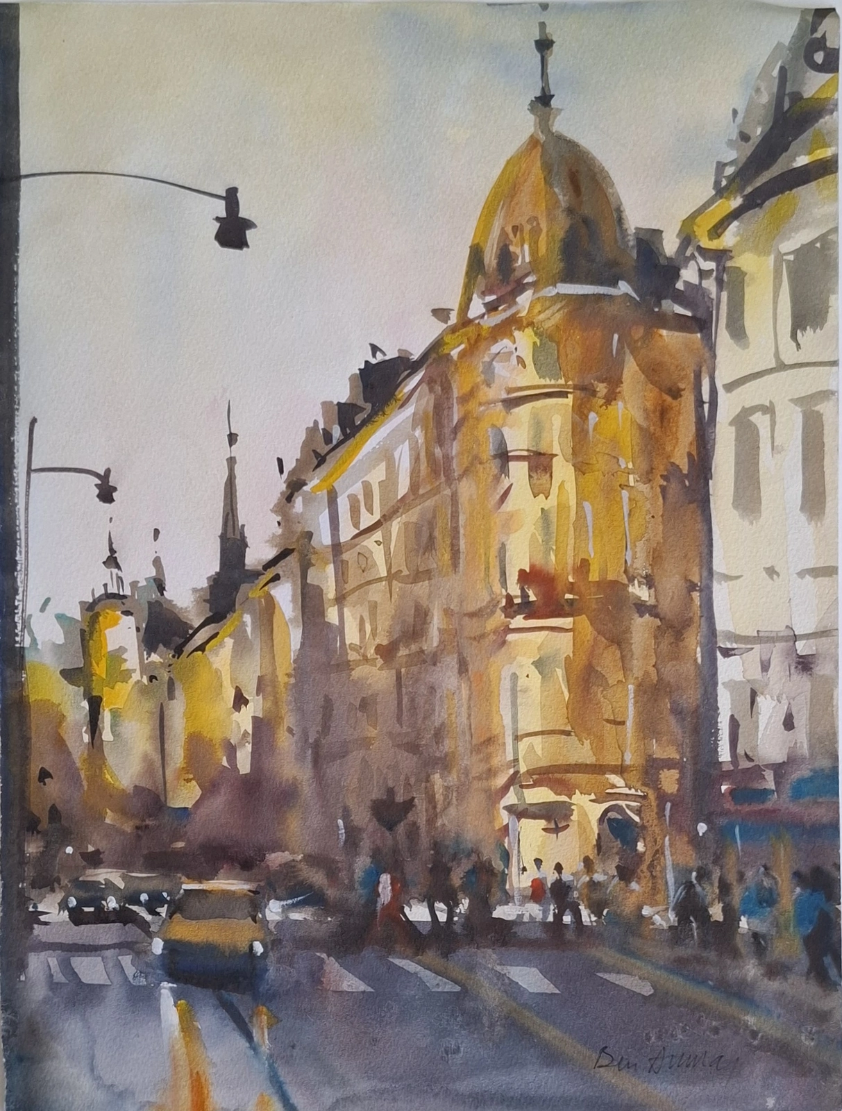 Akvarell After rain av Ben Ammar