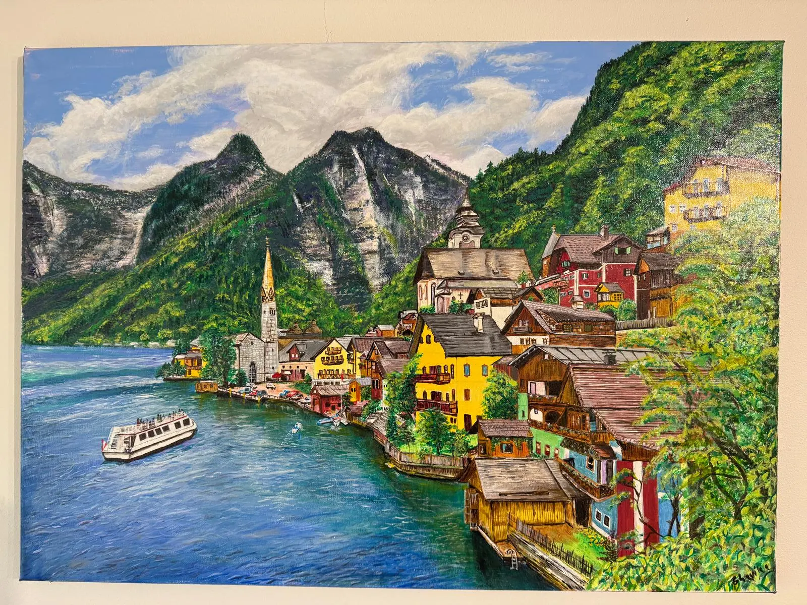 Akrylmålning Austria av Bhavika Goel