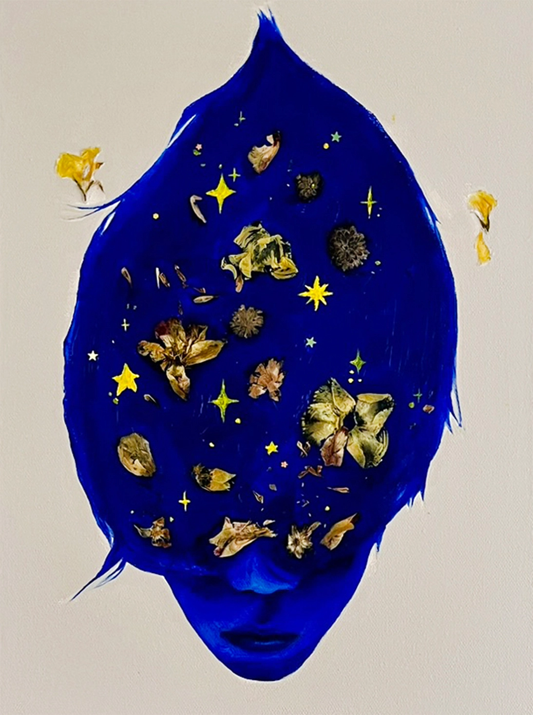 Oljemålning Starry Dreamscape av Elen Alien