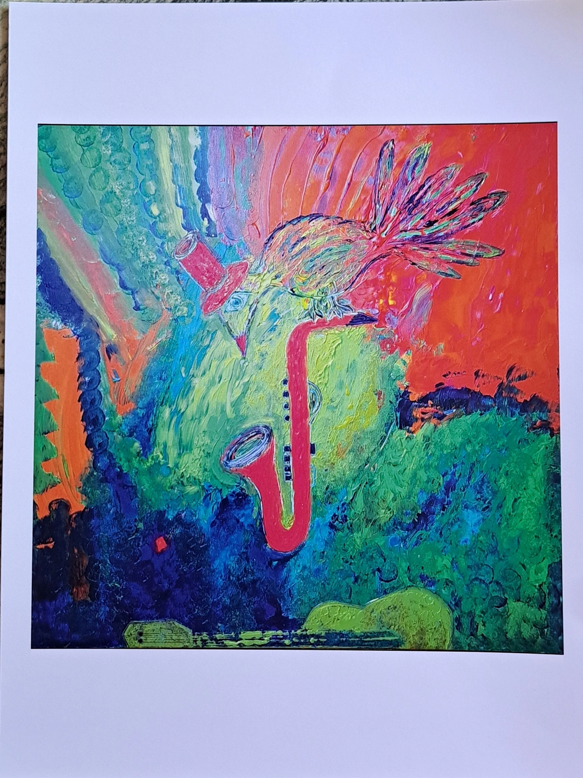 Akrylmålning ARTPRINT The heat is on av Liselott Ringström