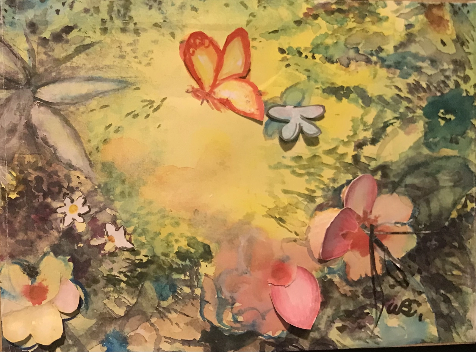 Akvarell Butterfly av Mrs Björk