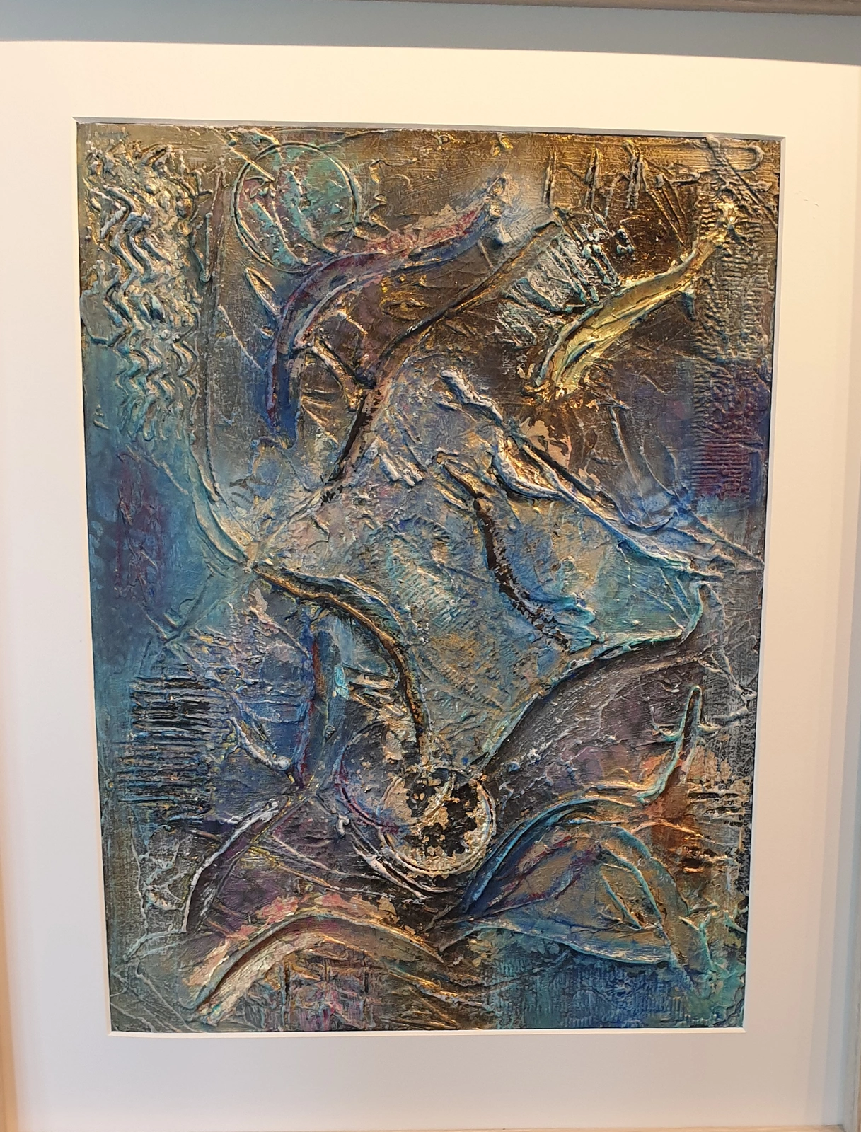 Akrylmålning Blue av Susanne Karlsson