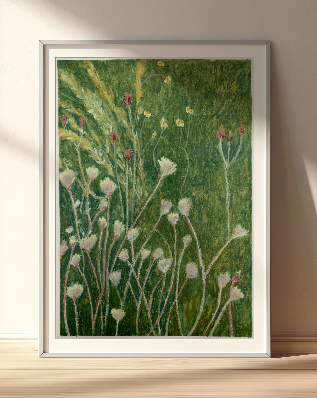 Oljemålning Ophelia´s Garden av Monika Ardila