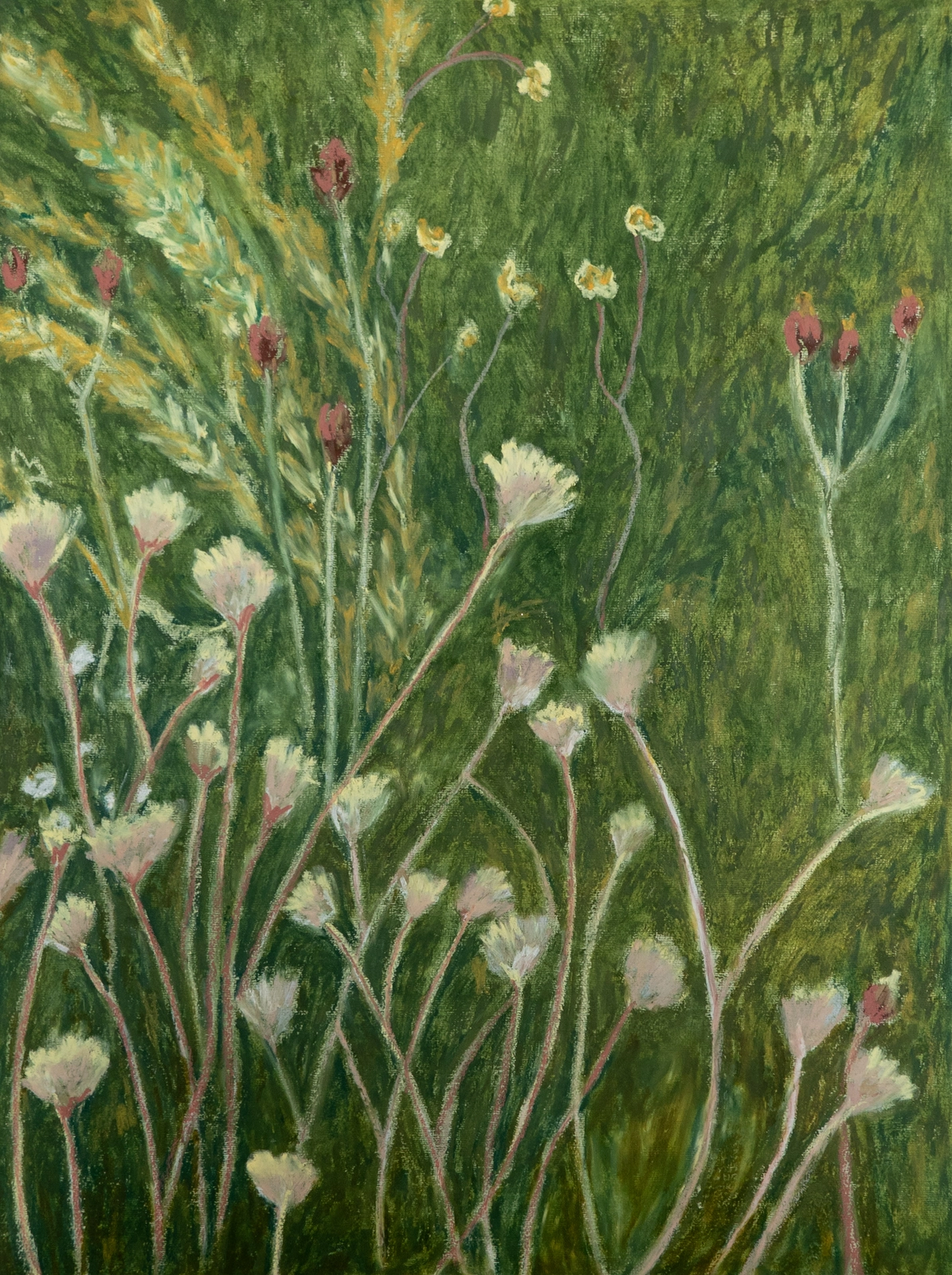 Oljemålning Ophelia´s Garden av Monika Ardila