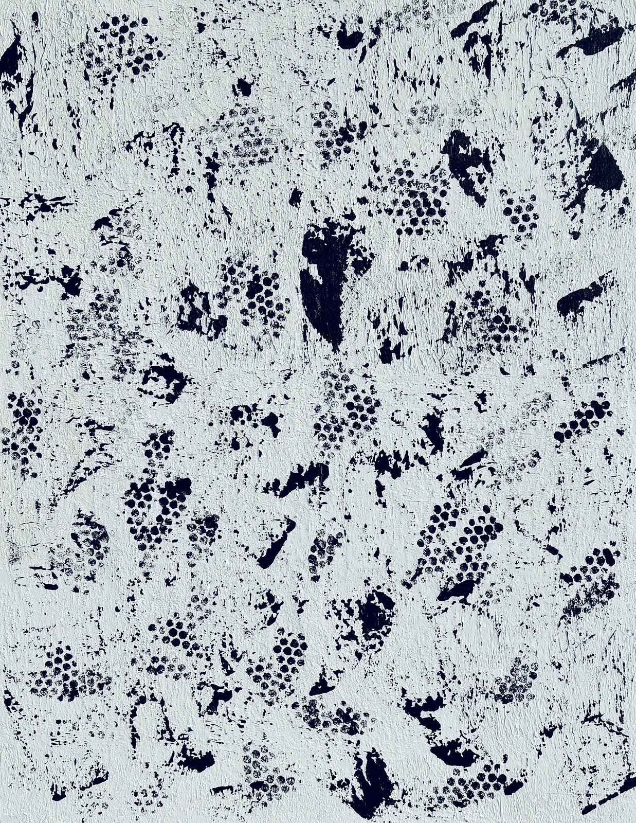 Akrylmålning Black and White av Ninni Andersson