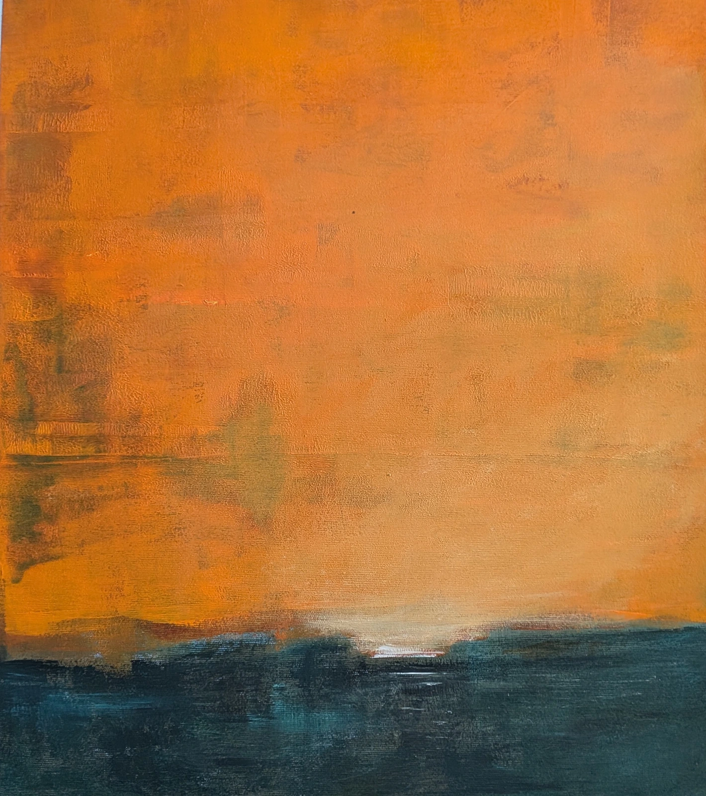 Akrylmålning Orange 0126 av Lena Gudéhn