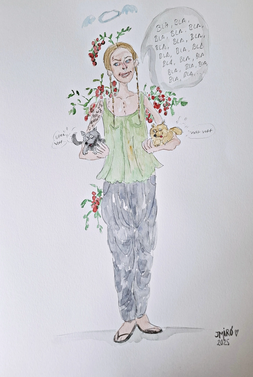 Akvarell av Judith Miró Rodriguez