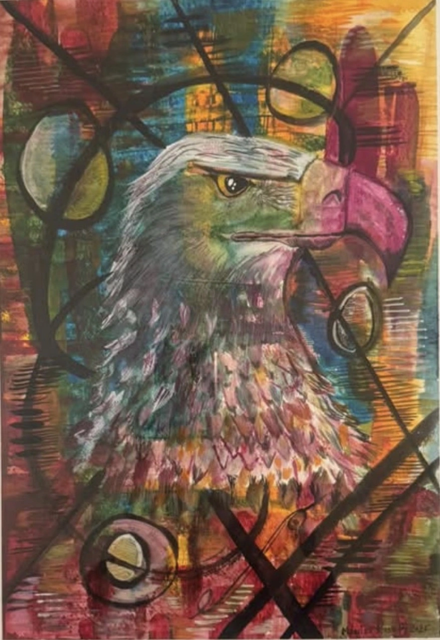Akvarell 𝙴𝚊𝚐𝚕𝚎 𝚅𝚒𝚜𝚒𝚘𝚗 av Monica Rose Bergström (Monixx)
