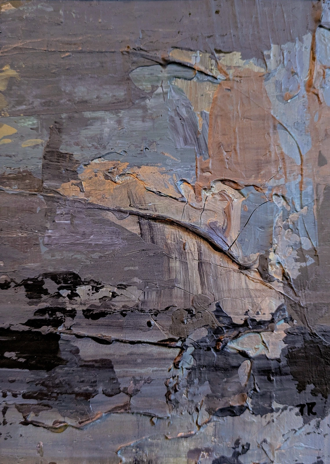 Akrylmålning Abstract Series (Pieces nr.2) av Paula Rindborg