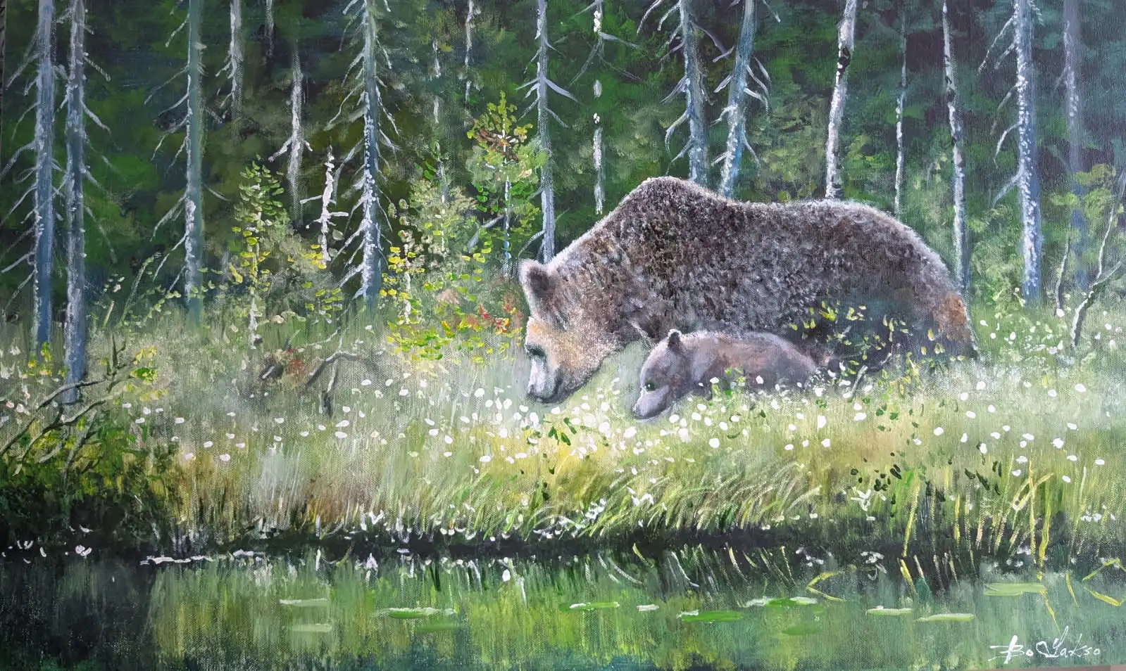 Oljemålning av Bo Lakso
