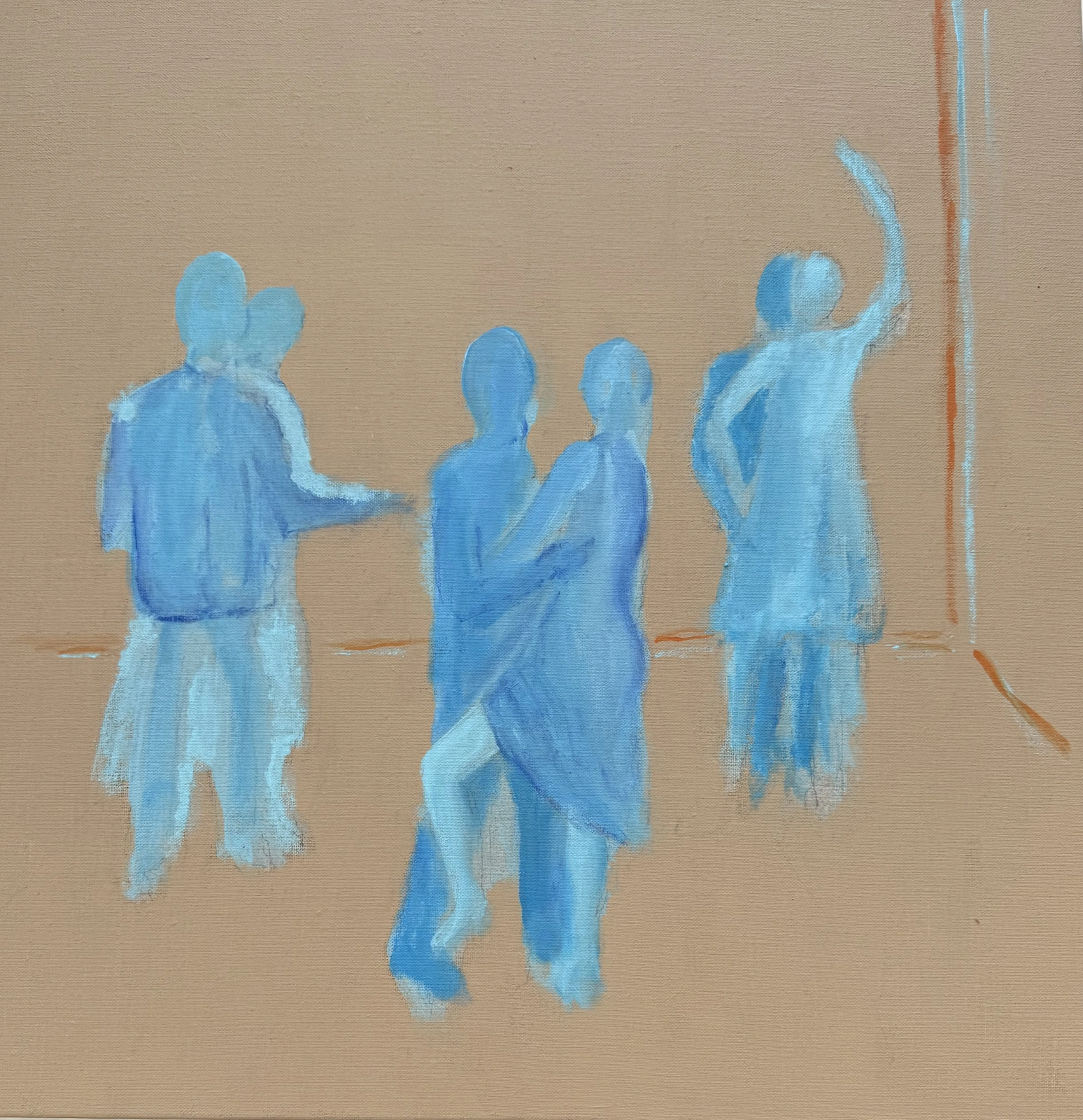 Akrylmålning Blue blues 1 av Mia Brunell Livfors
