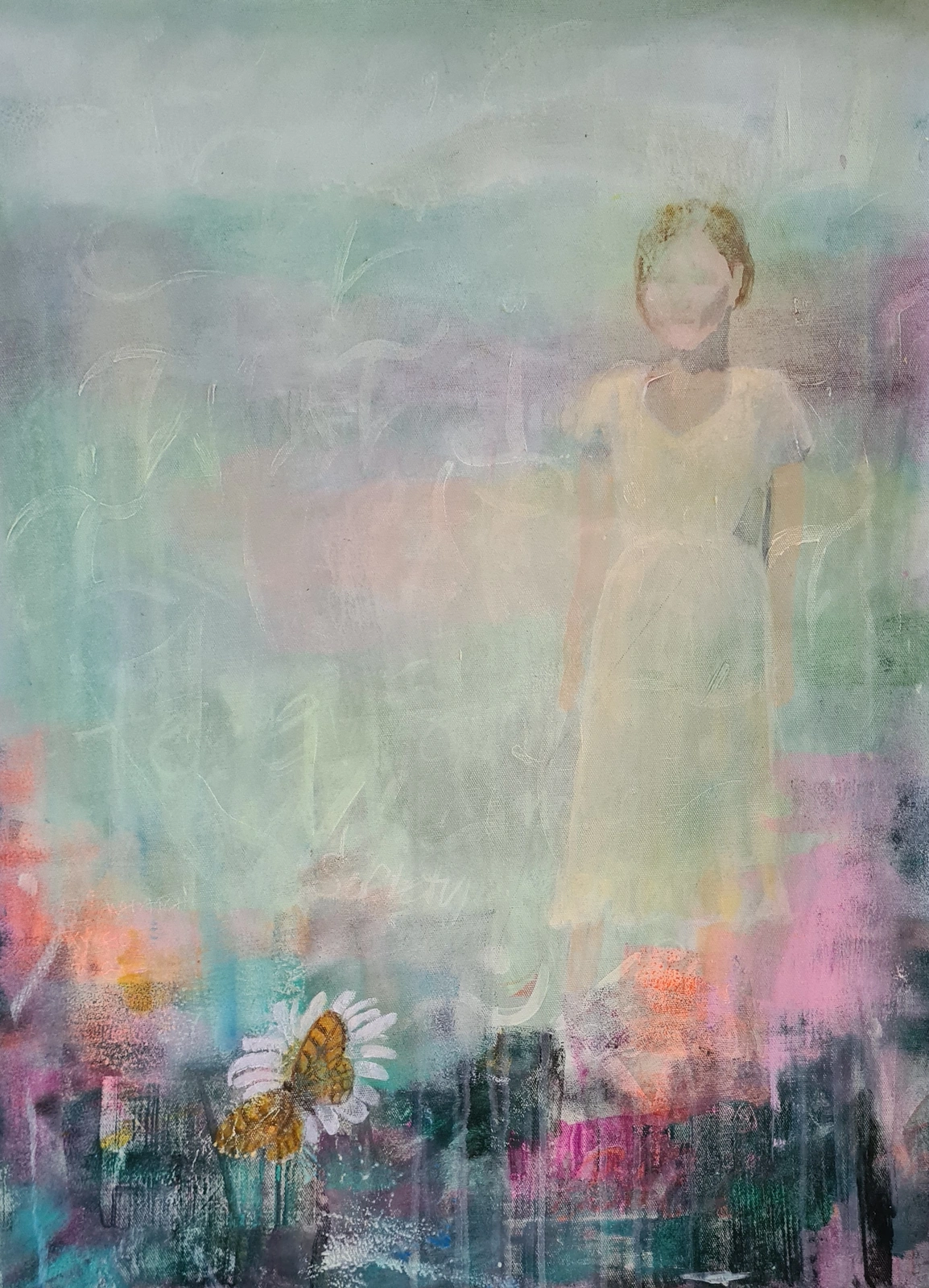 Akrylmålning A Faded Memory II av Emma Berglund
