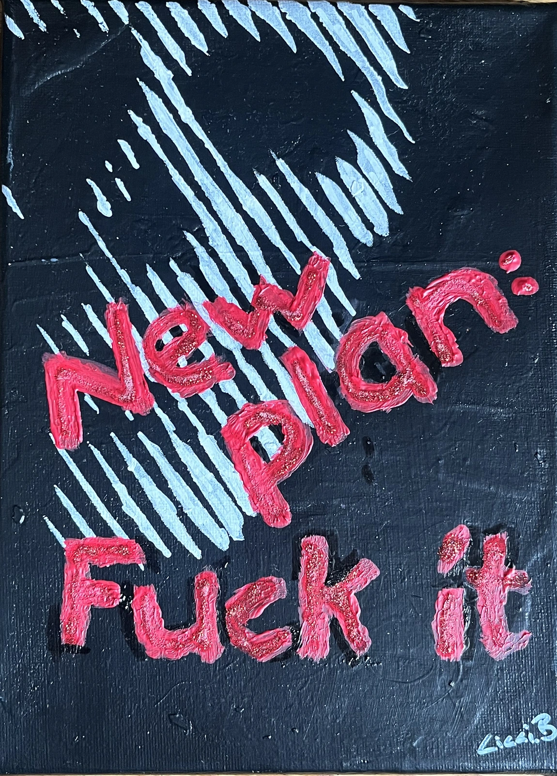 Akrylmålning av Cicci Byström