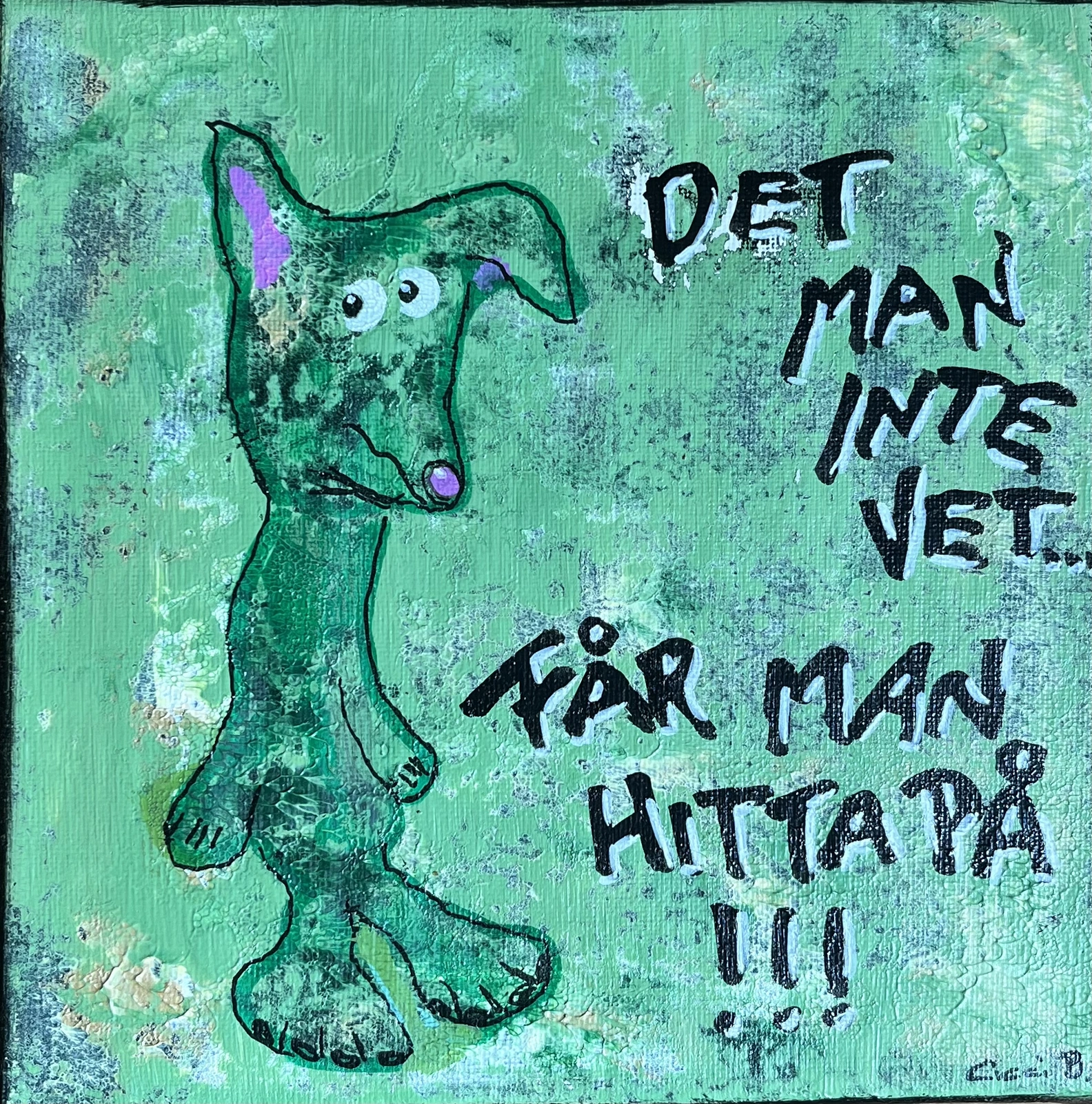 Akrylmålning av Cicci Byström
