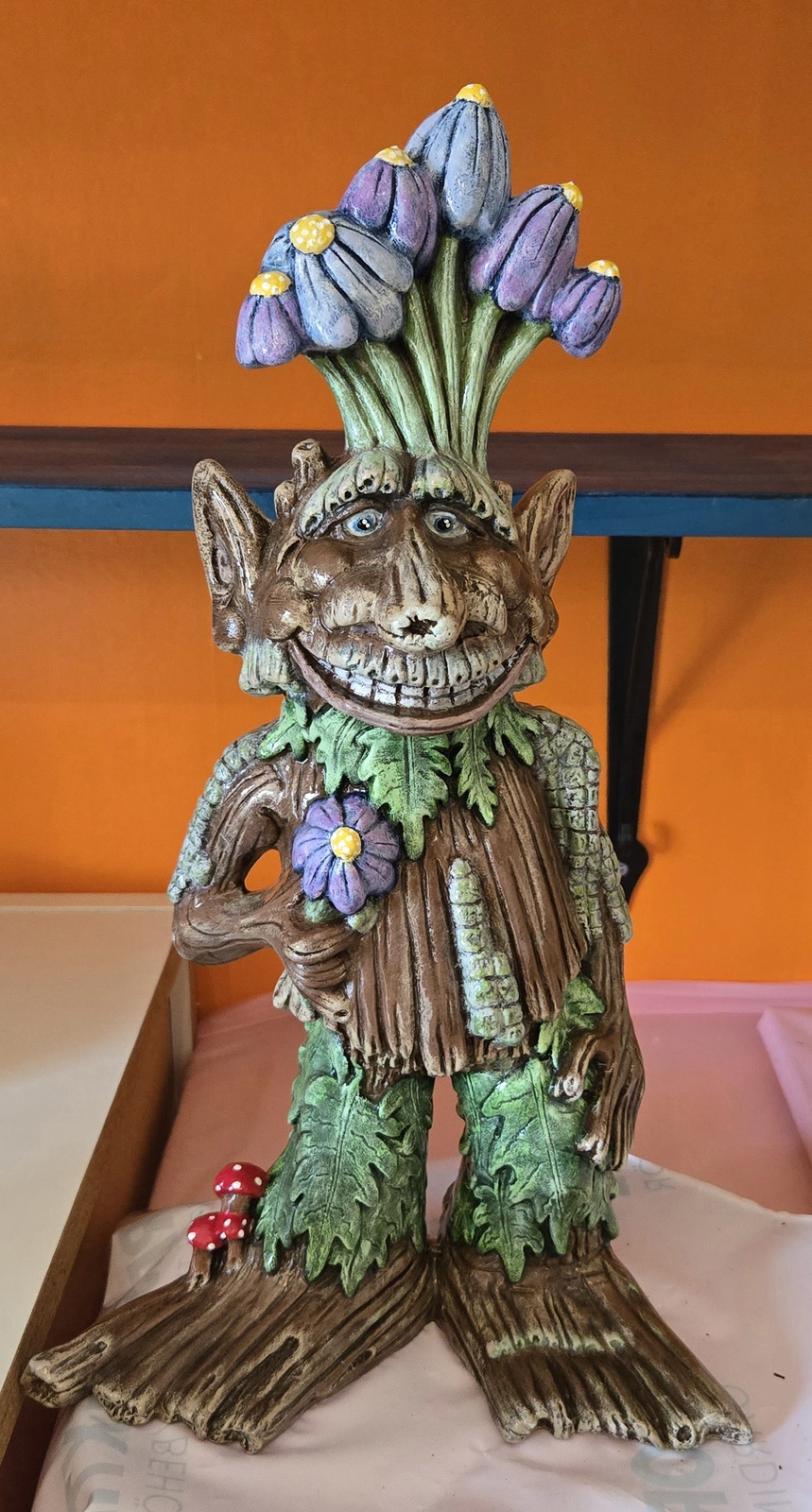 Akrylmålning Blomtroll av Cim Enkulls
