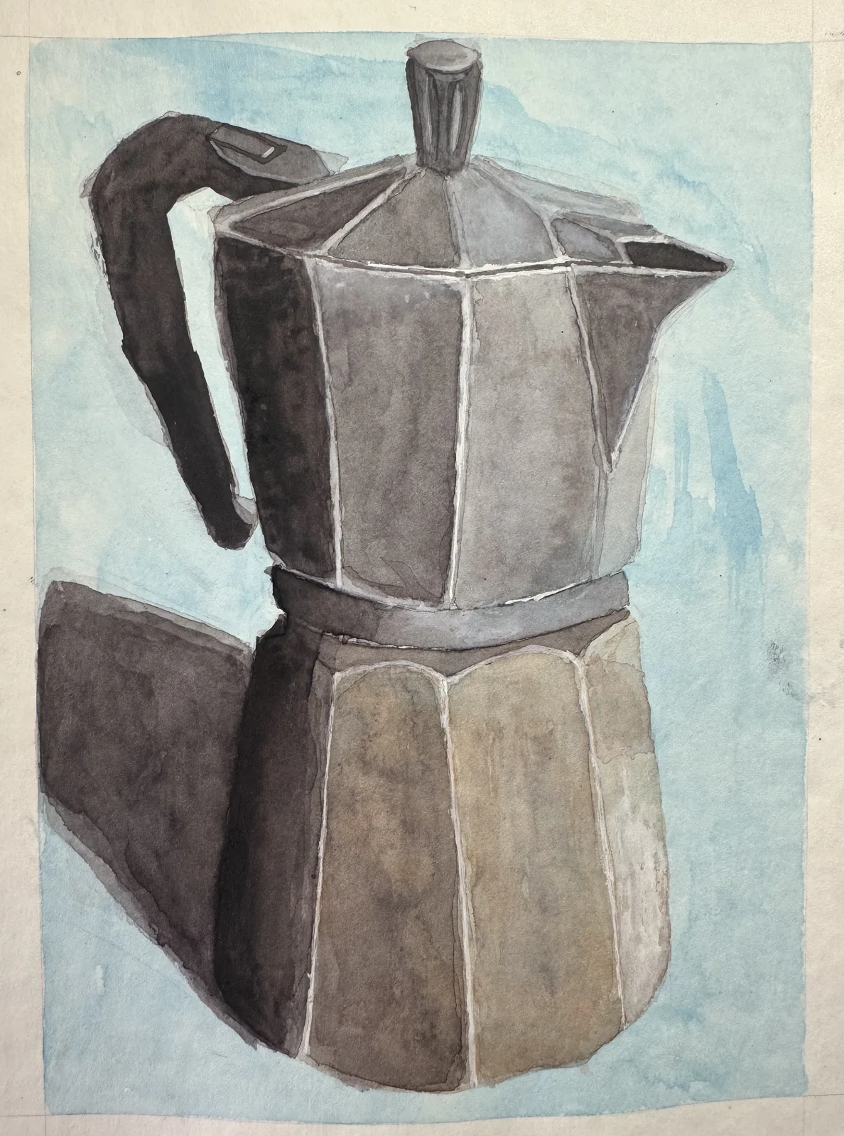 Akvarell Study of a coffee pot av Jesper Paulson
