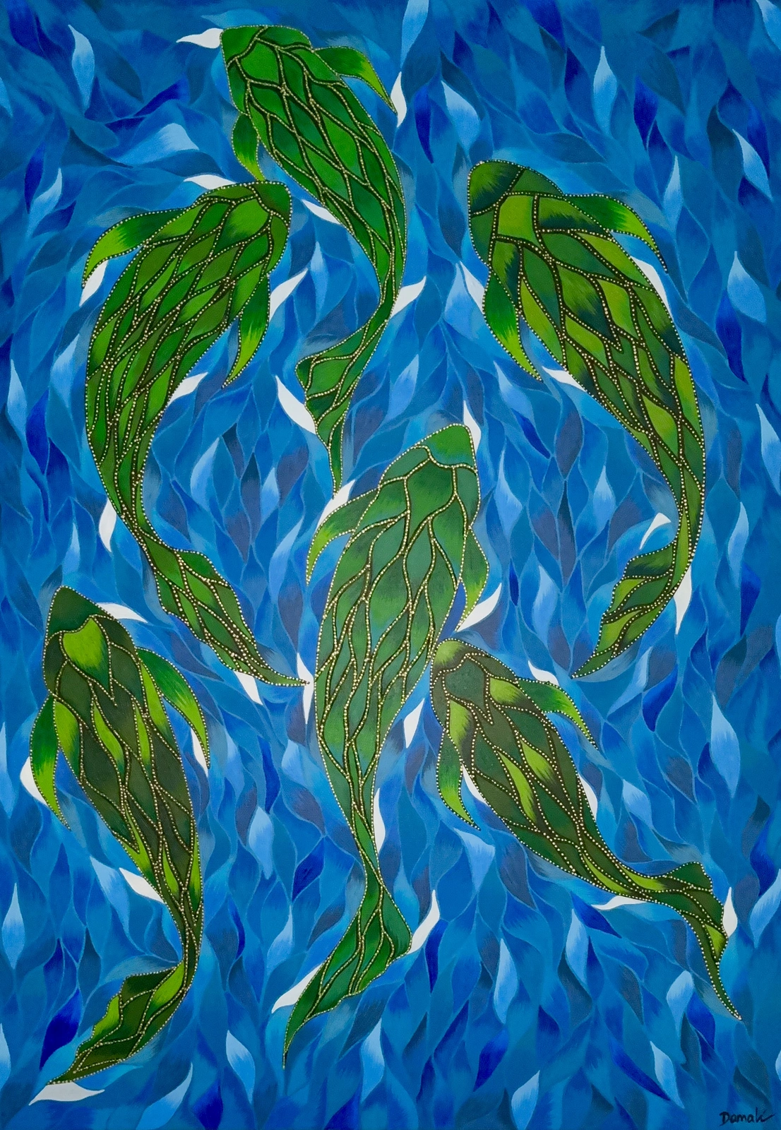 Akrylmålning In the deep av Art By Damali