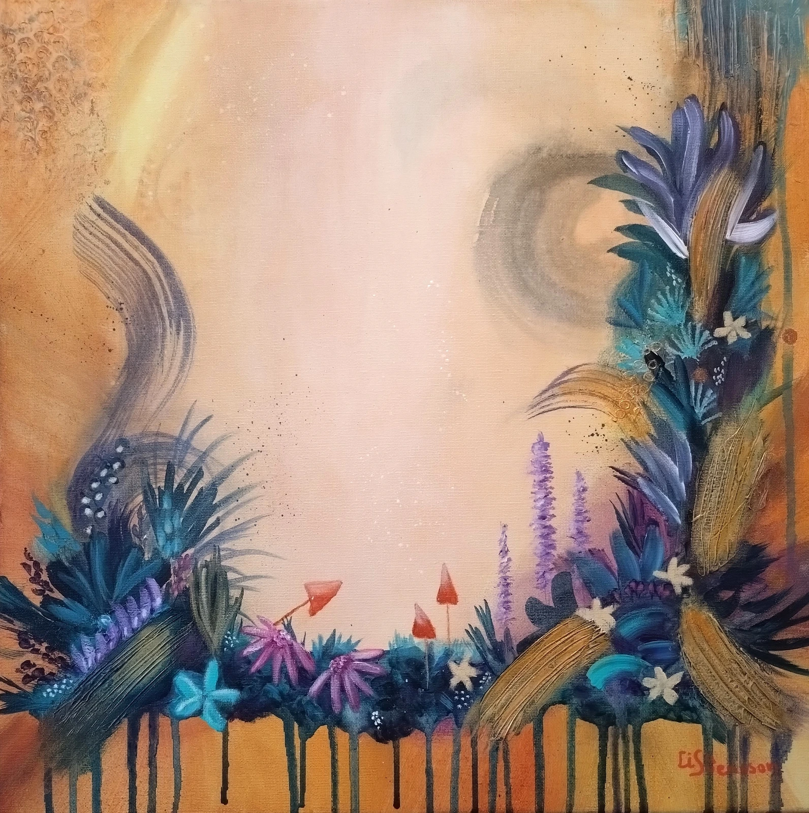 Akrylmålning Imagination av Lisa Svensson