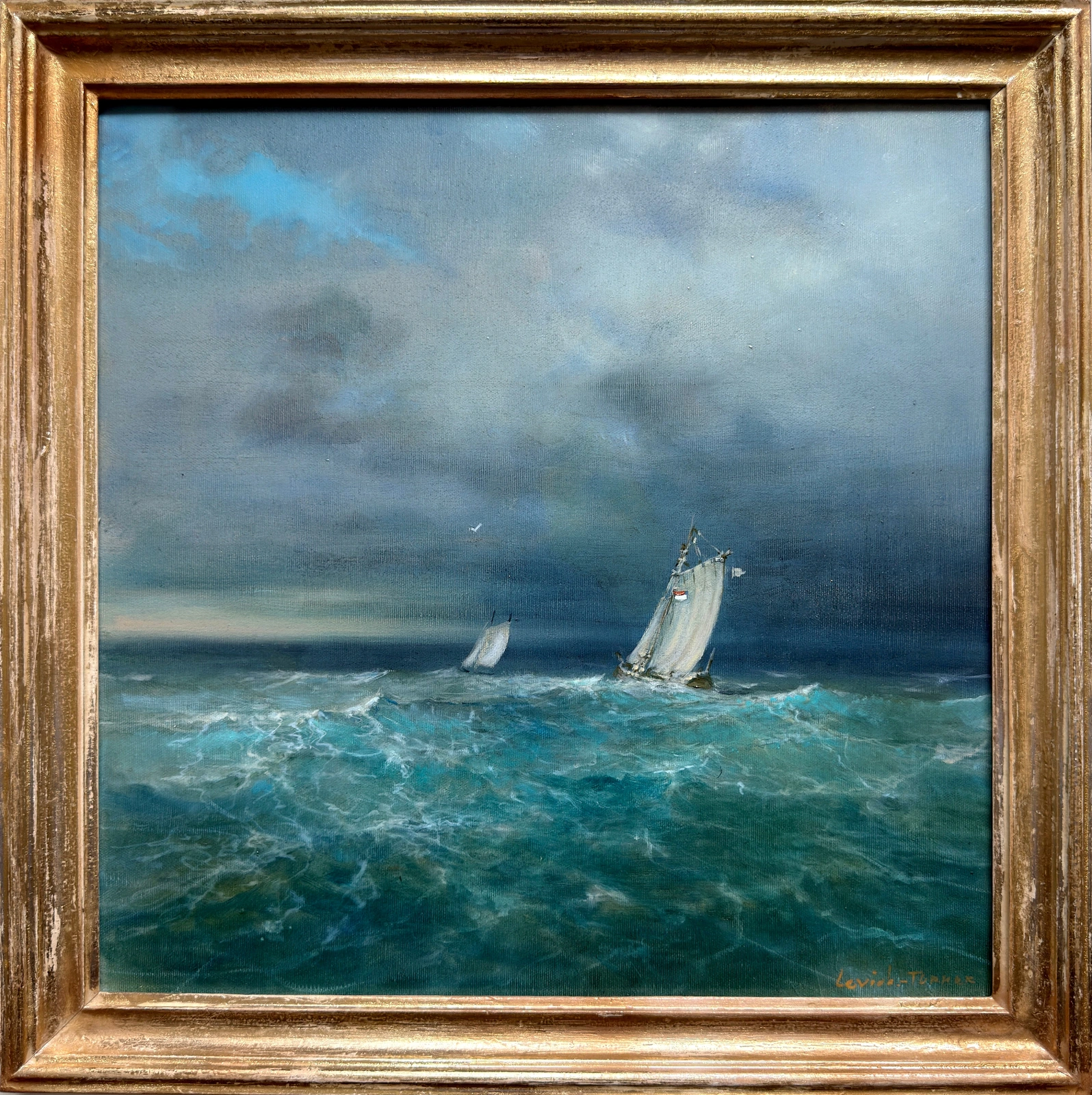 Oljemålning Returning Home av Alexander Levich