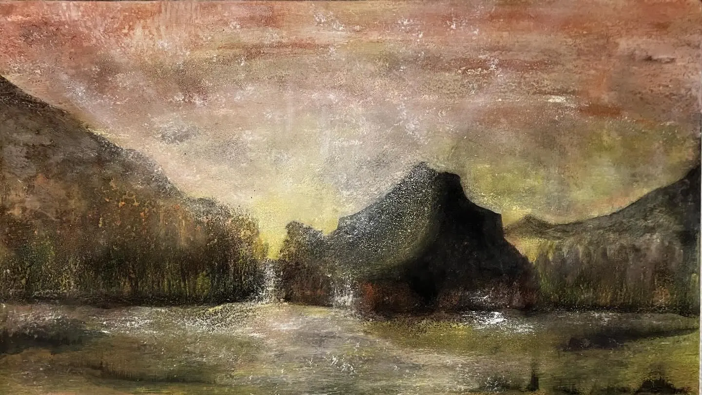 Akrylmålning Childhood memories av Marilyn Miller
